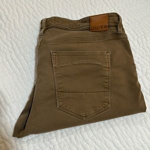 DU/ER No Sweat Pant | Size 38x34 | Worn | No Flaws | Tobacco Color